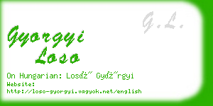 gyorgyi loso business card